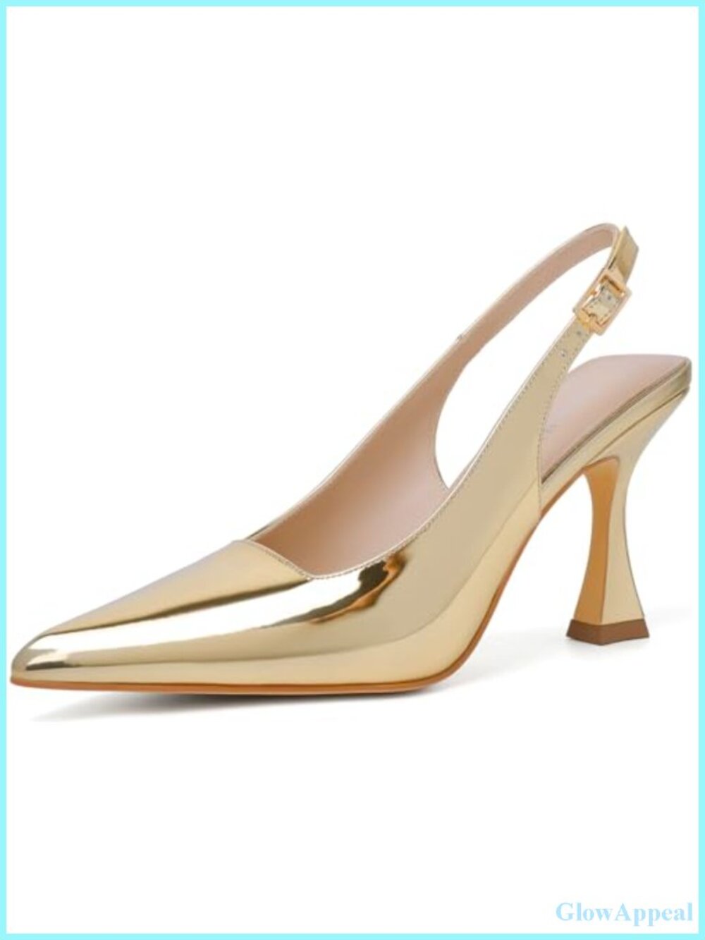 Women's Slingback Kitten Heels Pointed Toe Pumps
